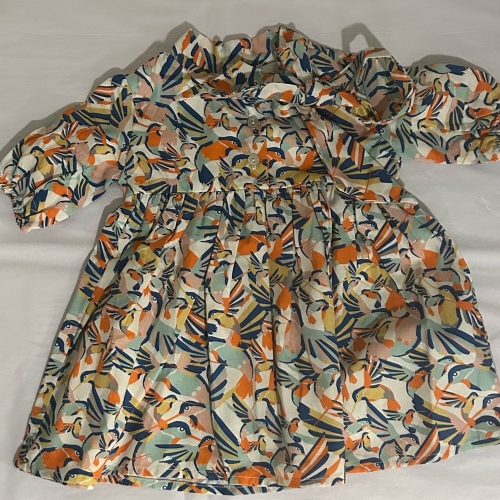 NWT COCO AU LAIT Hummingbird Print Dress Size 9M